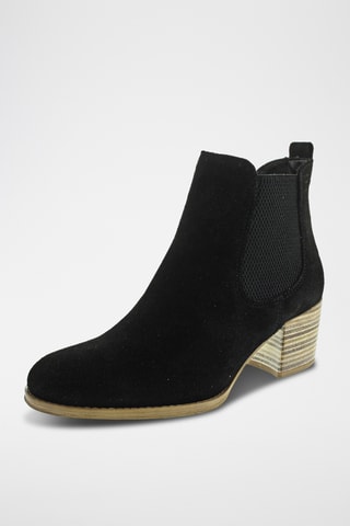 Stivaletti Beatles in pelle scamosciata - Nero