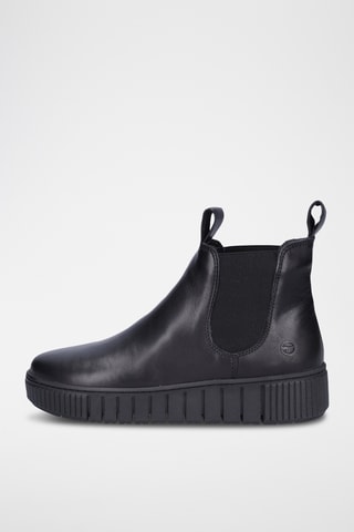 Stivaletti Beatles in pelle - Nero