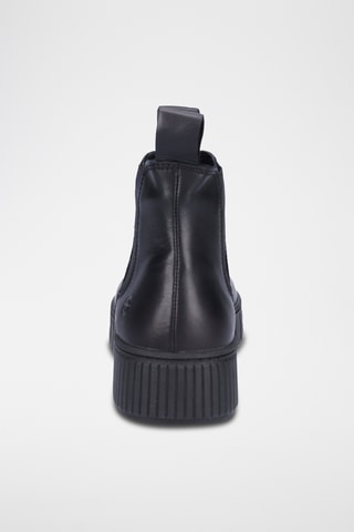 Stivaletti Beatles in pelle - Nero