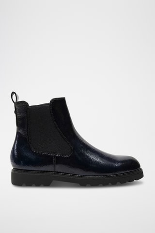 Stivaletti Beatles in vernice - Navy