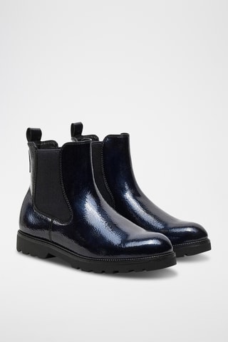 Stivaletti Beatles in vernice - Navy