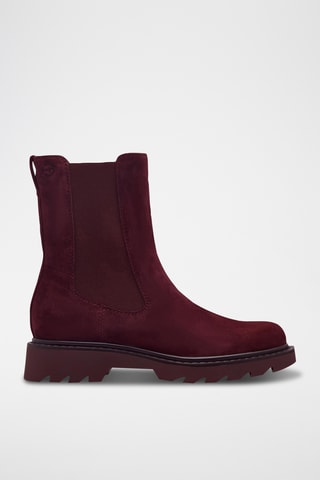 Stivaletti Beatles in pelle scamosciata - Rosso