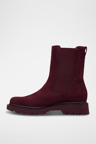 Stivaletti Beatles in pelle scamosciata - Rosso