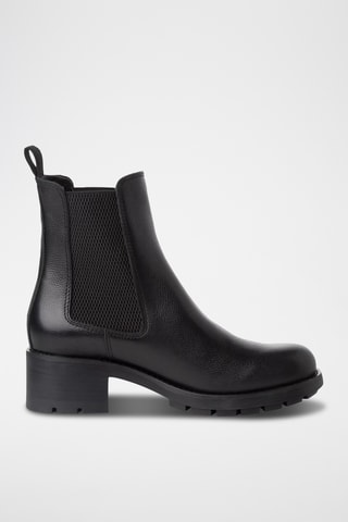 Stivaletti Beatles in pelle - Nero