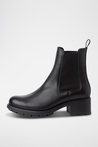 Stivaletti Beatles in pelle - Nero