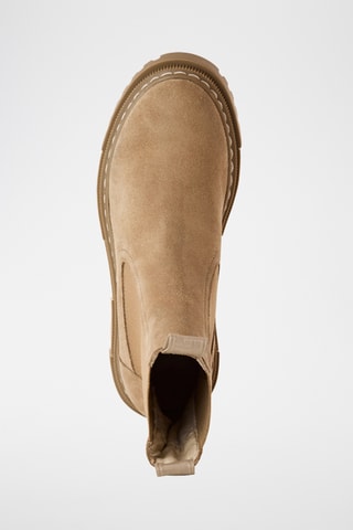 Stivaletti Beatles in pelle scamosciata - Beige