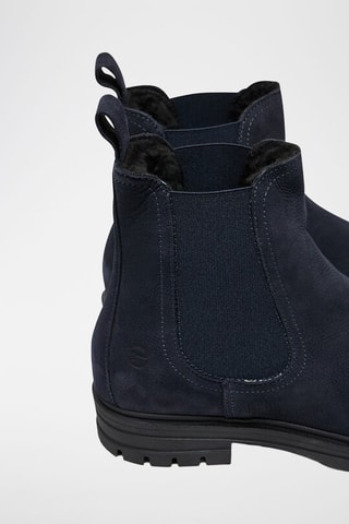 Stivaletti Beatles imbottiti in pelle scamosciata - Navy