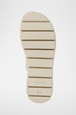 Ciabatte platform in pelle - Beige