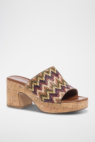 Mules à talons - Multicolore
