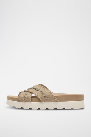 Ciabatte platform - Beige