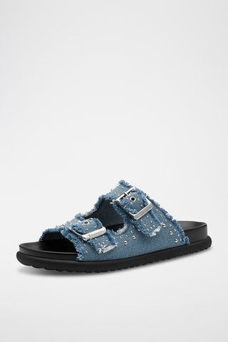 Ciabatte in jeans - Azzurro