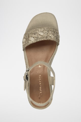 Espadrillas con zeppa - Beige