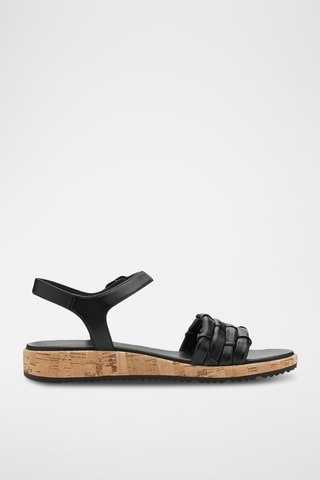 Sandales en cuir - Noir