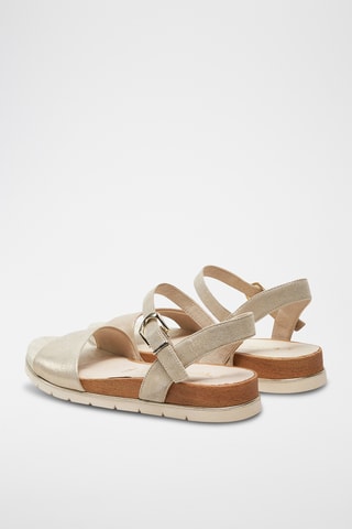 Sandali in pelle - Dorato