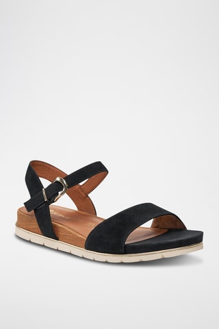 Sandali in pelle scamosciata - Blu scuro