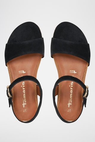 Sandali in pelle scamosciata - Blu scuro