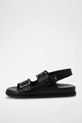 Sandali in pelle - Nero