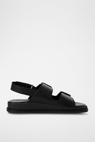 Sandali in pelle - Nero