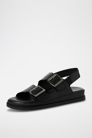 Sandali in pelle - Nero