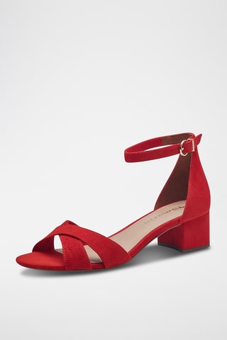 Sandales à talons - Rouge