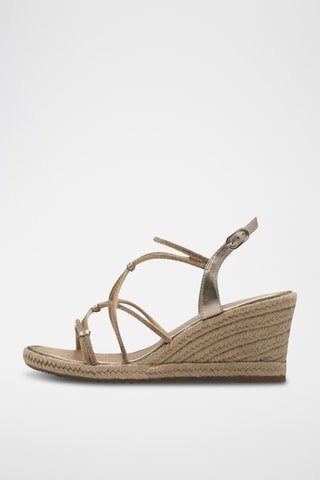 Sandali con zeppa - Dorato