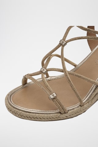 Sandali con zeppa - Dorato
