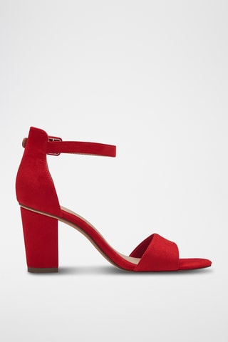 Sandales à talons - Rouge