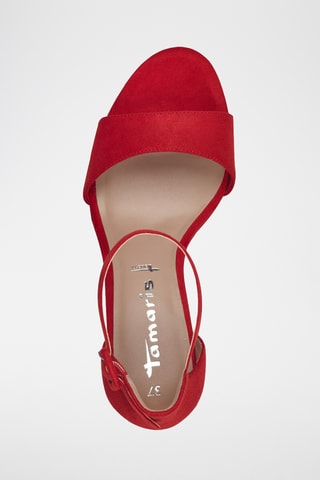 Sandales à talons - Rouge
