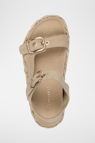 Sandales plateformes en nubuck - Beige