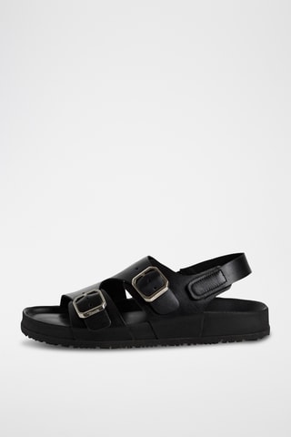 Sandali in pelle - Nero