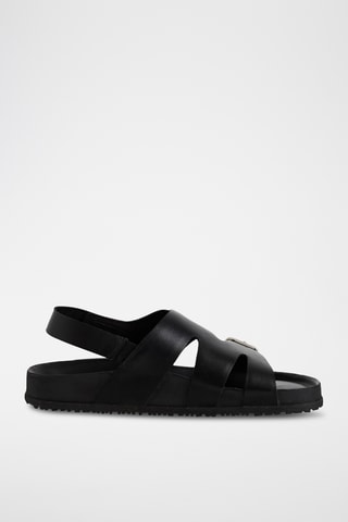 Sandali in pelle - Nero