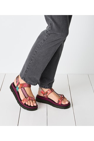 Sandales plateformes - Rose foncé