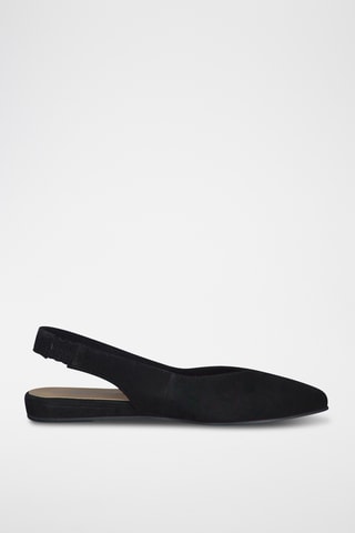 Ballerines en nubuck - Noir