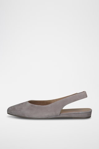 Ballerines en nubuck - Taupe