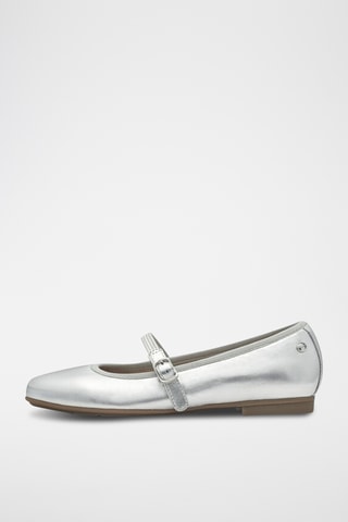 Ballerines en cuir - Argenté