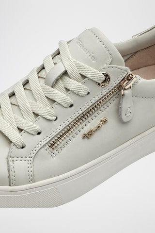 Sneakers in pelle - Bianco e dorato