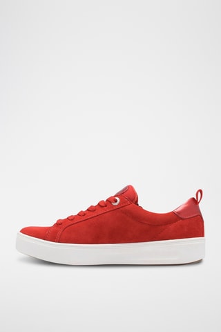 Baskets en cuir - Rouge