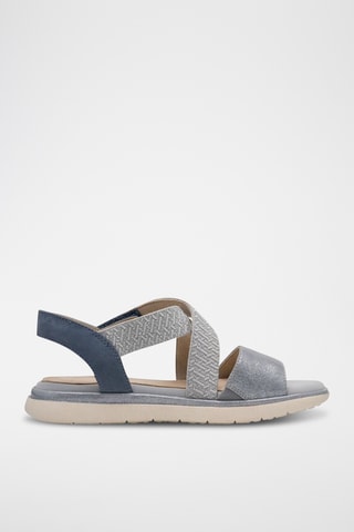 Sandales en cuir - Bleu