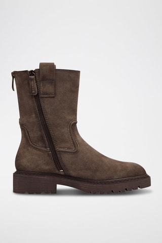 Stivaletti in pelle - Taupe