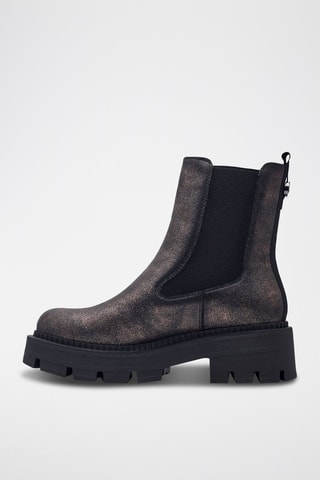 Stivaletti Beatles platform - Taupe