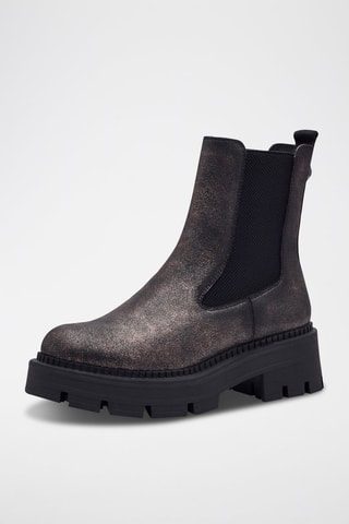 Stivaletti Beatles platform - Taupe