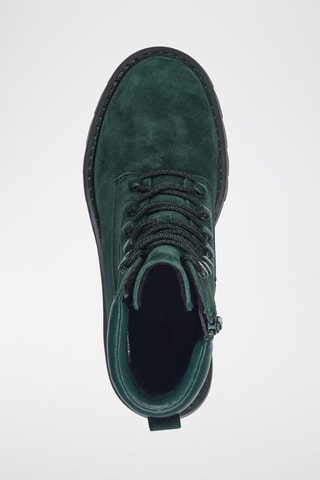 Stivaletti in pelle scamosciata - Verde scuro