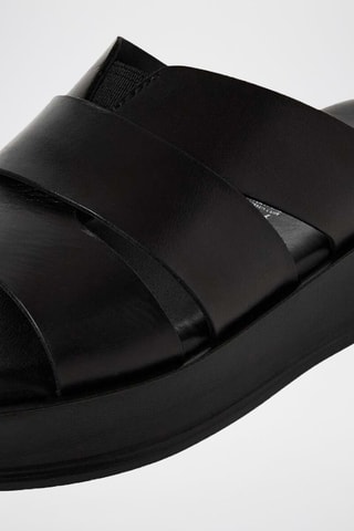 Mules en cuir - Noir