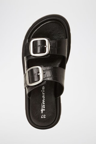 Mules en cuir - Noir
