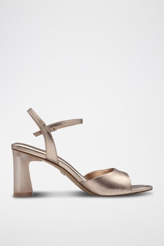 Sandales à talons en cuir - Noir - En attente infos incohérence