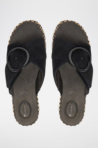 Mules en nubuck - Noir