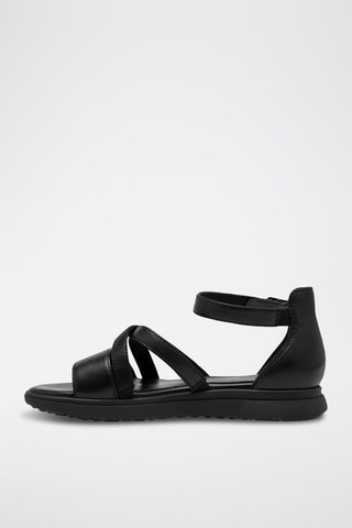 Sandali in pelle - Nero