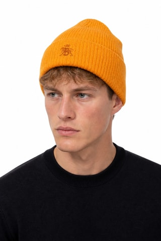Scheerwollen Muts - Oranje