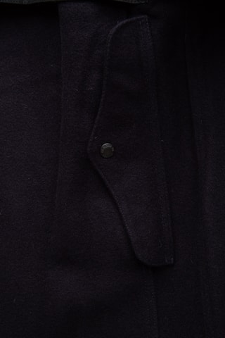 Wollen Parka met Capuchon - Zwart