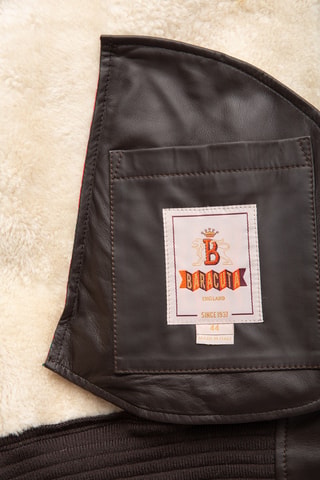 Leren Bomberjack - Bruin